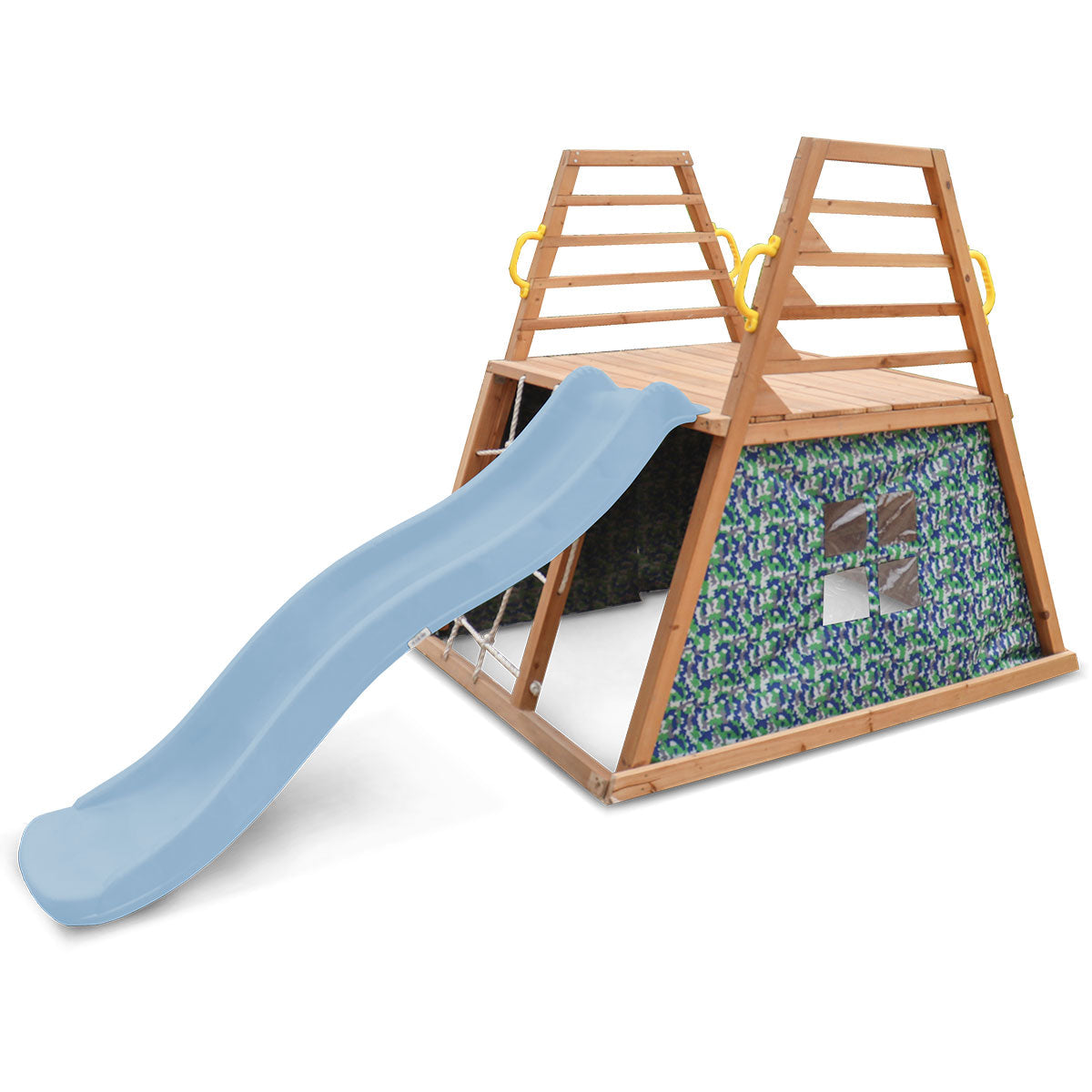 Cooper Climbing Frame & 1.8m Pastel Blue Slide