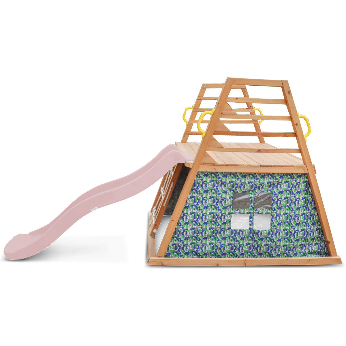 Cooper Climbing Frame & 1.8m Pastel Pink Slide