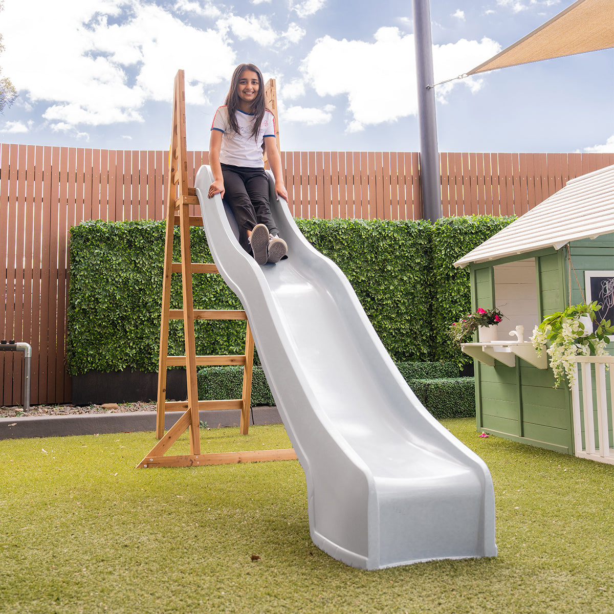 Lifespan Kids Jumbo Climb &  3.0m Slide (Pastel Blue)