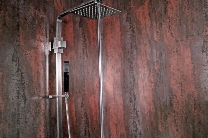 Lava shower panels