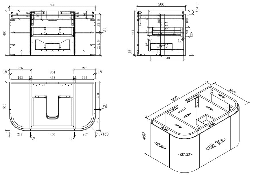 MILAN Wall Hung Vanity