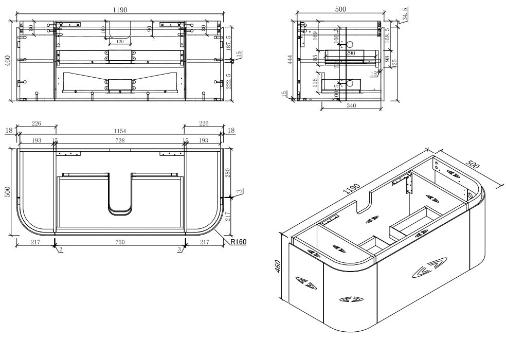 MILAN Wall Hung Vanity