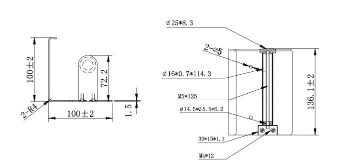 MOBI Single Toilet Roll Holder with Cover
