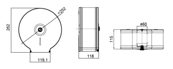 MOBI Toilet Roll Dispenser