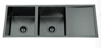 NIXON Double Bowl Undermount Sink with Drainer