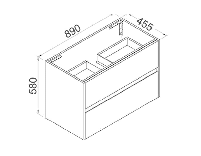 NUTRO Wall Hung Vanity