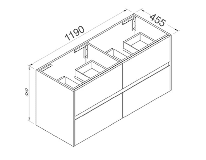 NUTRO Wall Hung Vanity