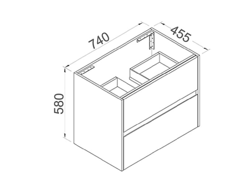 NUTRO Wall Hung Vanity