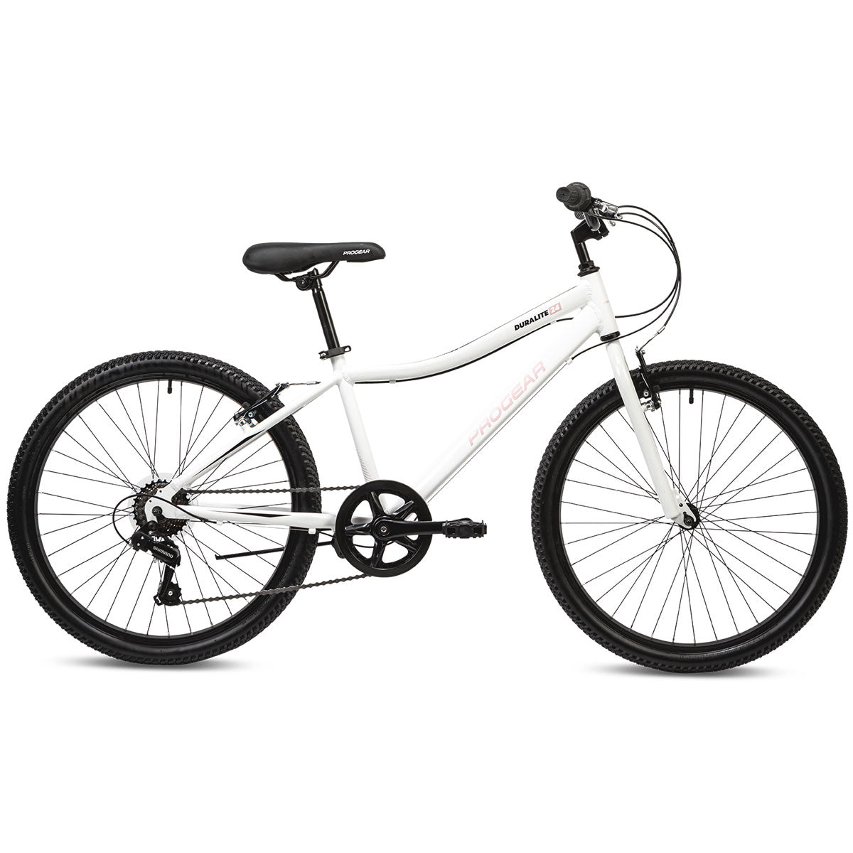 DuraLite 7 Speed 24" Kids Bike - Pearl White