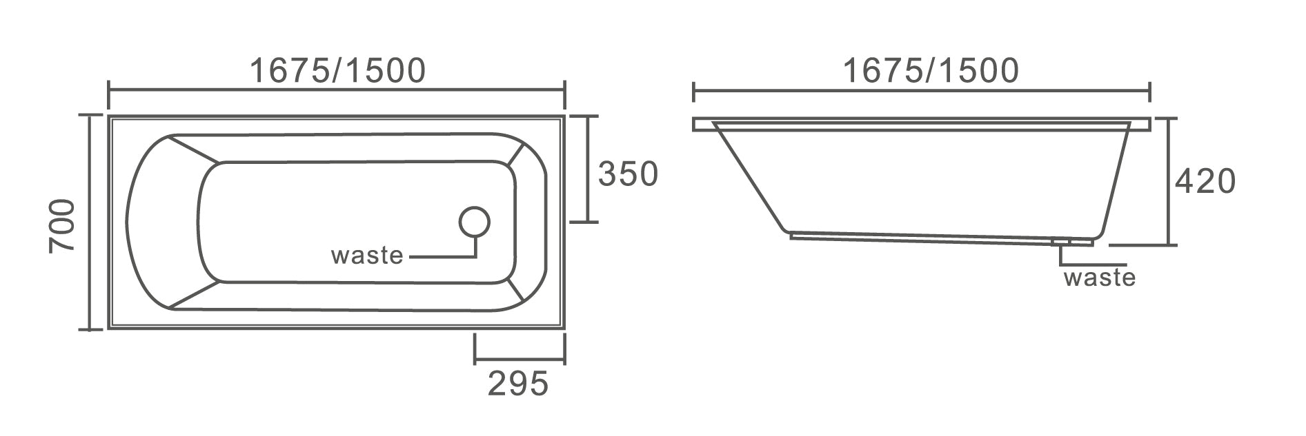 RENO Insert Bath Tub
