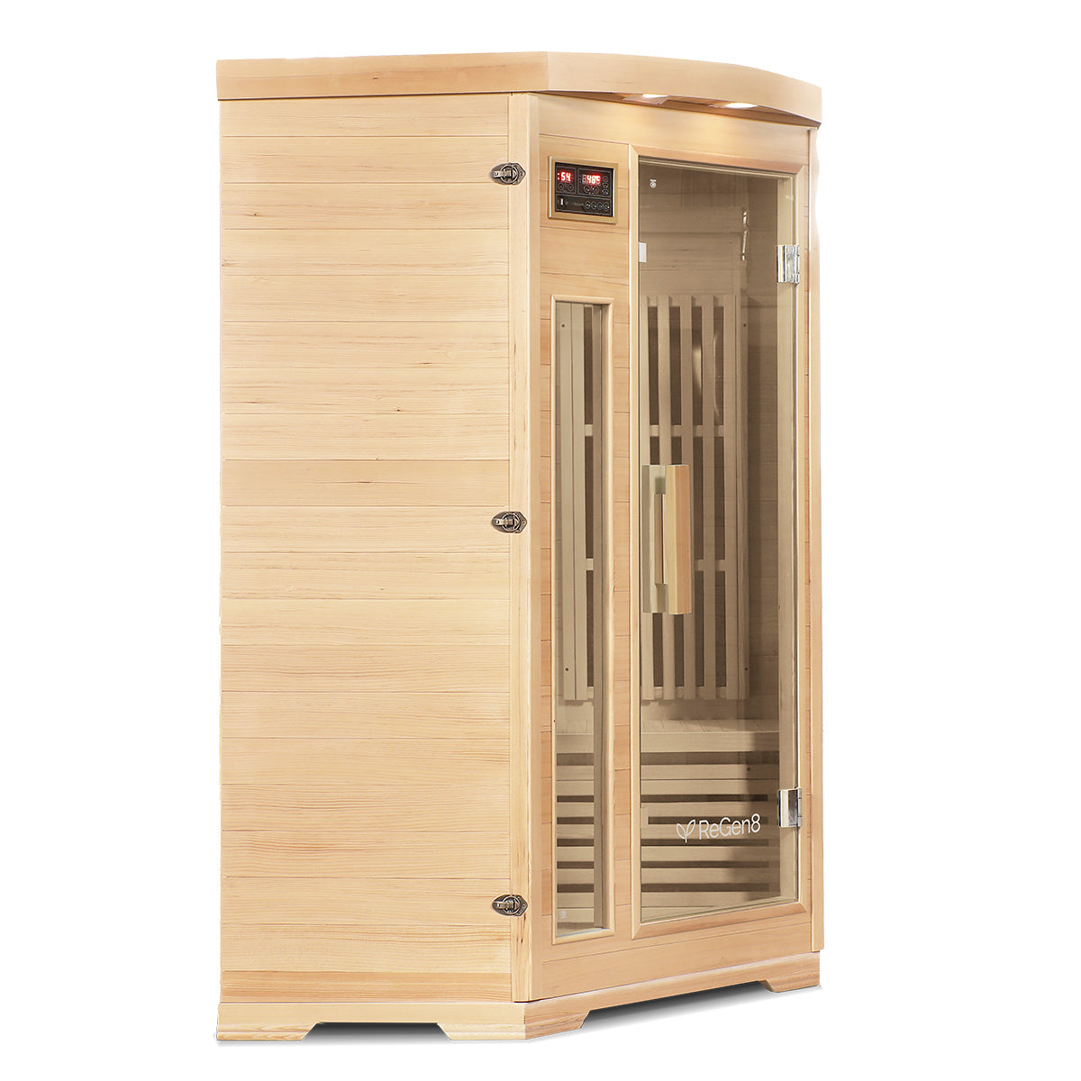 ReGen8 Duo Corner - 2 Person Infrared Sauna (Natural)