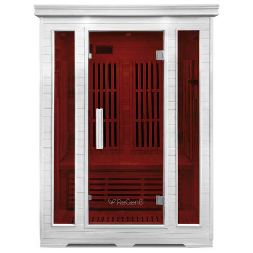 ReGen8 Duo Indoor - 2 Person Infrared Sauna (White)