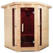 ReGen8 Quadro Corner - 4 Person Infrared Sauna (Natural)