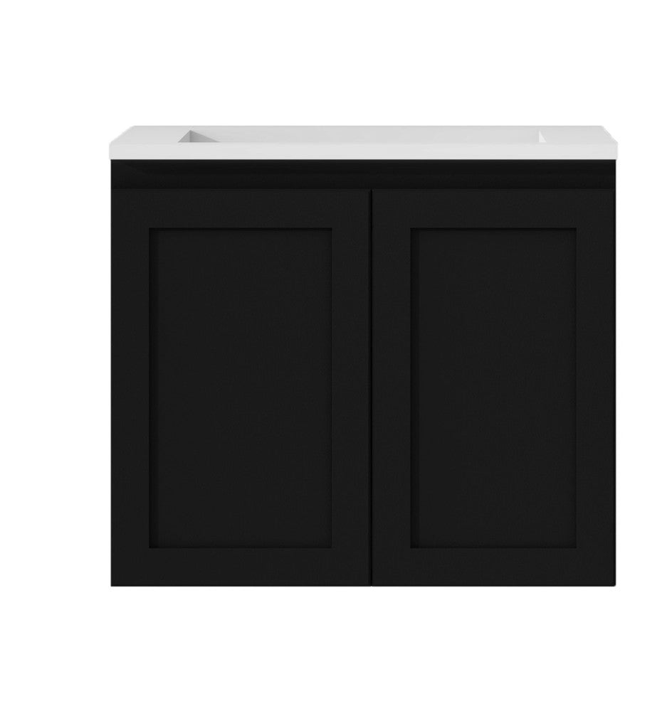 SOFIA Wall Hung vanity MATTE BLACK
