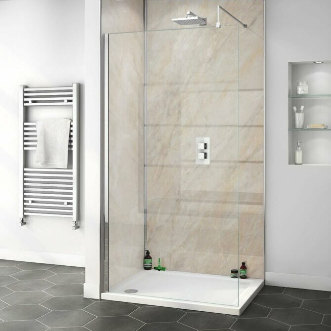 Sahara Gold bathroom wall panels