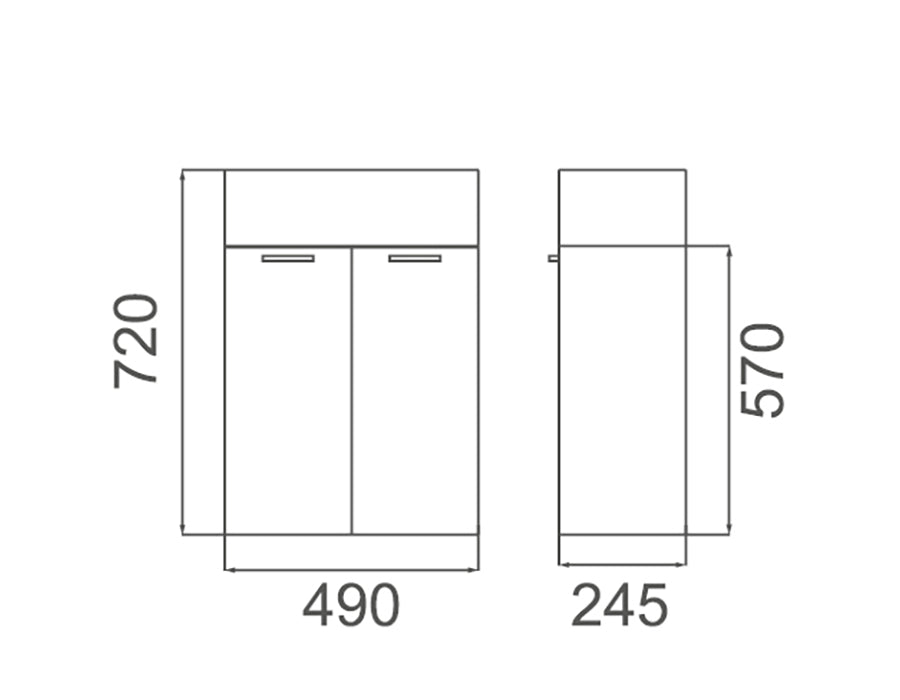 TINY Wall Hung Vanity
