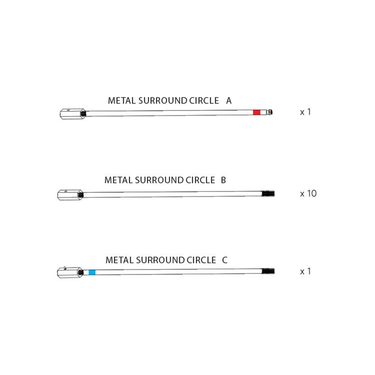 12ft Steel Net Ring Set