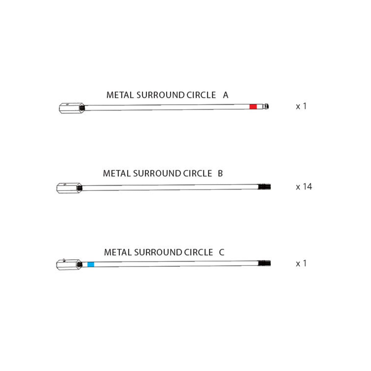 16ft Steel Net Ring Set