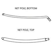 Net Pole Set 10ft -16ft (HyperJump3, 1xTop 1xBottom)