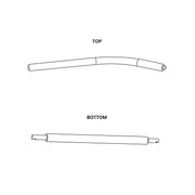 Net Pole Set 7ft Trampoline (Hoppy, 1x Top 1x Bottom)