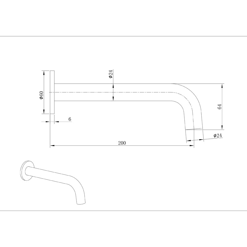 VIVO Curved Spout