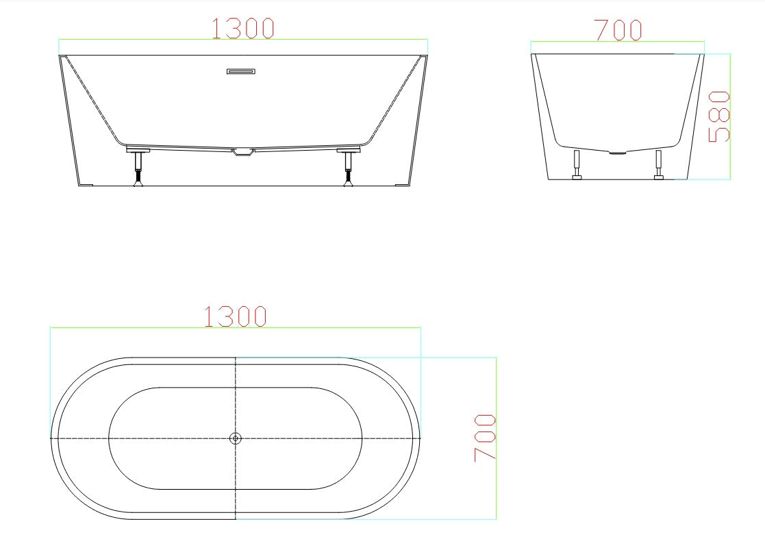 VIVO Free Standing Bath Tub