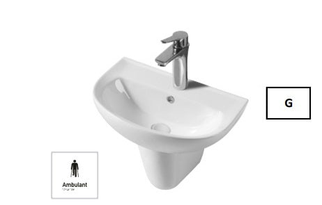 VOLA Wall Hung Basin and Shroud
