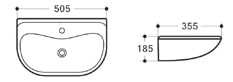 MOBI Wall Hung Basin