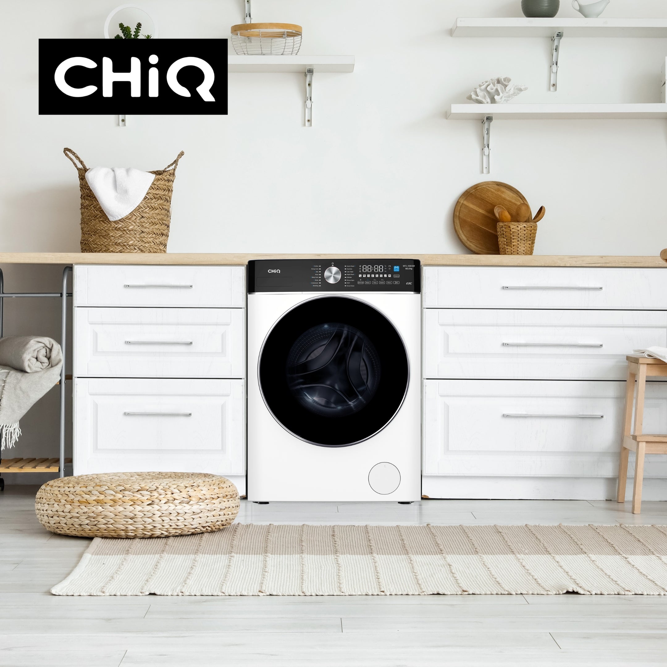 CHiQ 10Kg Front Load Washer White WFL100SW