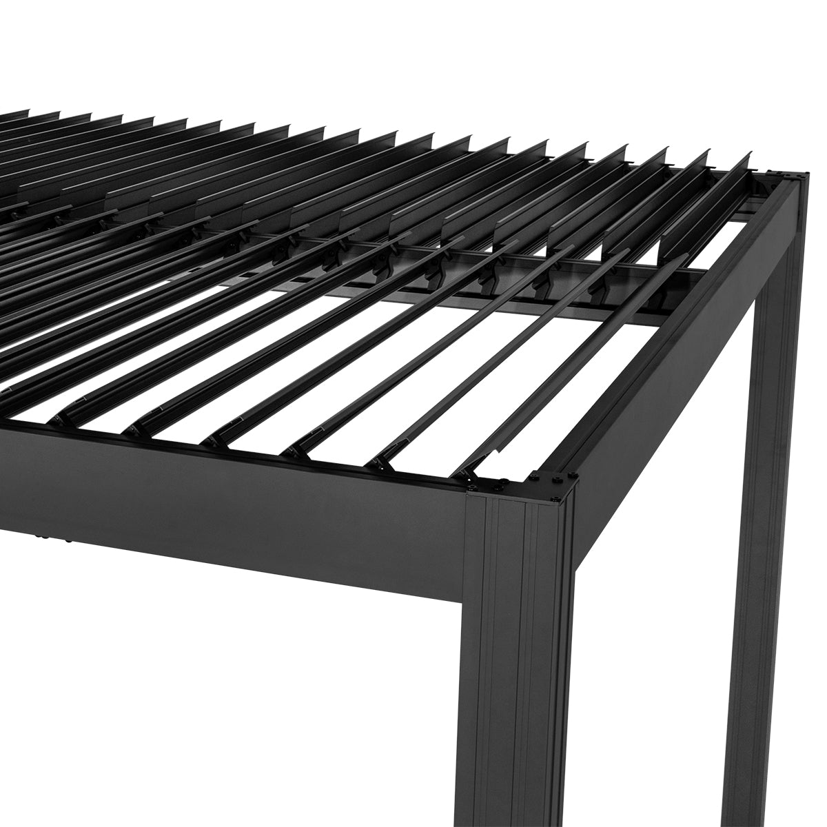 Yardtopia Elmont 3m x 3m Aluminium Adjustable Louvre Pergola (Charcoal Grey)