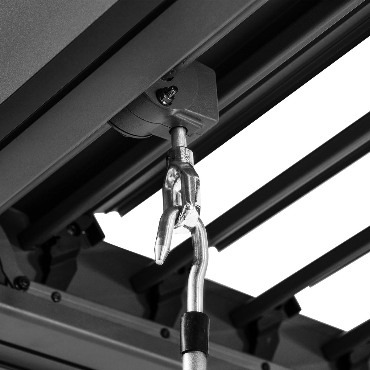 Yardtopia Elmont 3m x 3m Aluminium Adjustable Louvre Pergola (Charcoal Grey)
