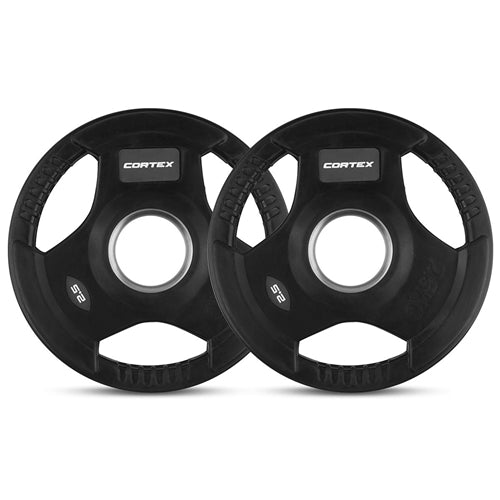 CORTEX 2.5kg Tri-Grip V2 50mm Olympic Plates (Pair)