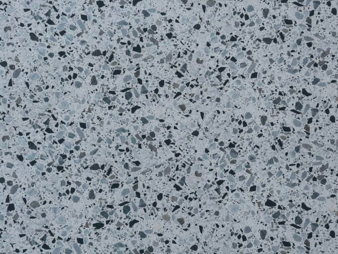 Blue Terrazzo Wet Wall Panel close up