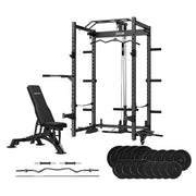 Cortex PR-5 Folding Power Rack with 90kg Endurashell Weight, Bar & Bench Set