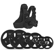 CORTEX Olympic Plate Loaded Weight Vest with 35kg Tri-Grip Plates