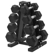 CORTEX Hex Dumbbell 56kg Set with Stand (4, 6, 8, 10kg Pairs)