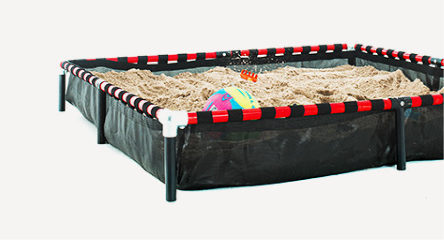 Vuly deluxe sandpit kids playing