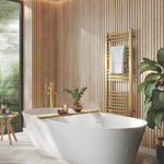 Scandia Light Oak Wet Wall Panel bathroom feature wall