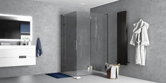 Wall cladding concrete look